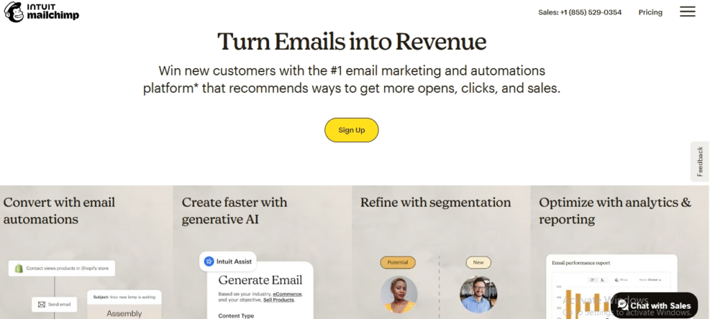Mailchimp vs Constant contact  (mailchimp)